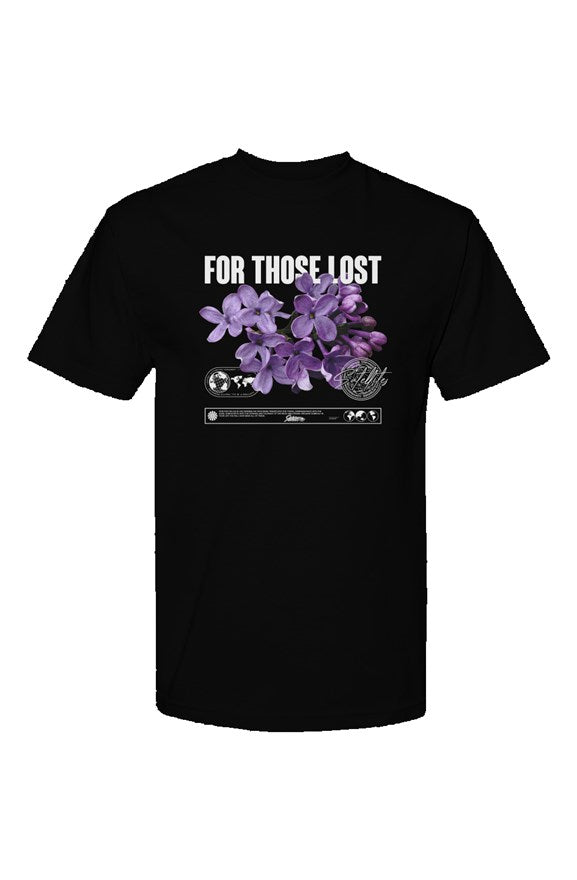 For Those Lost Tee in Black